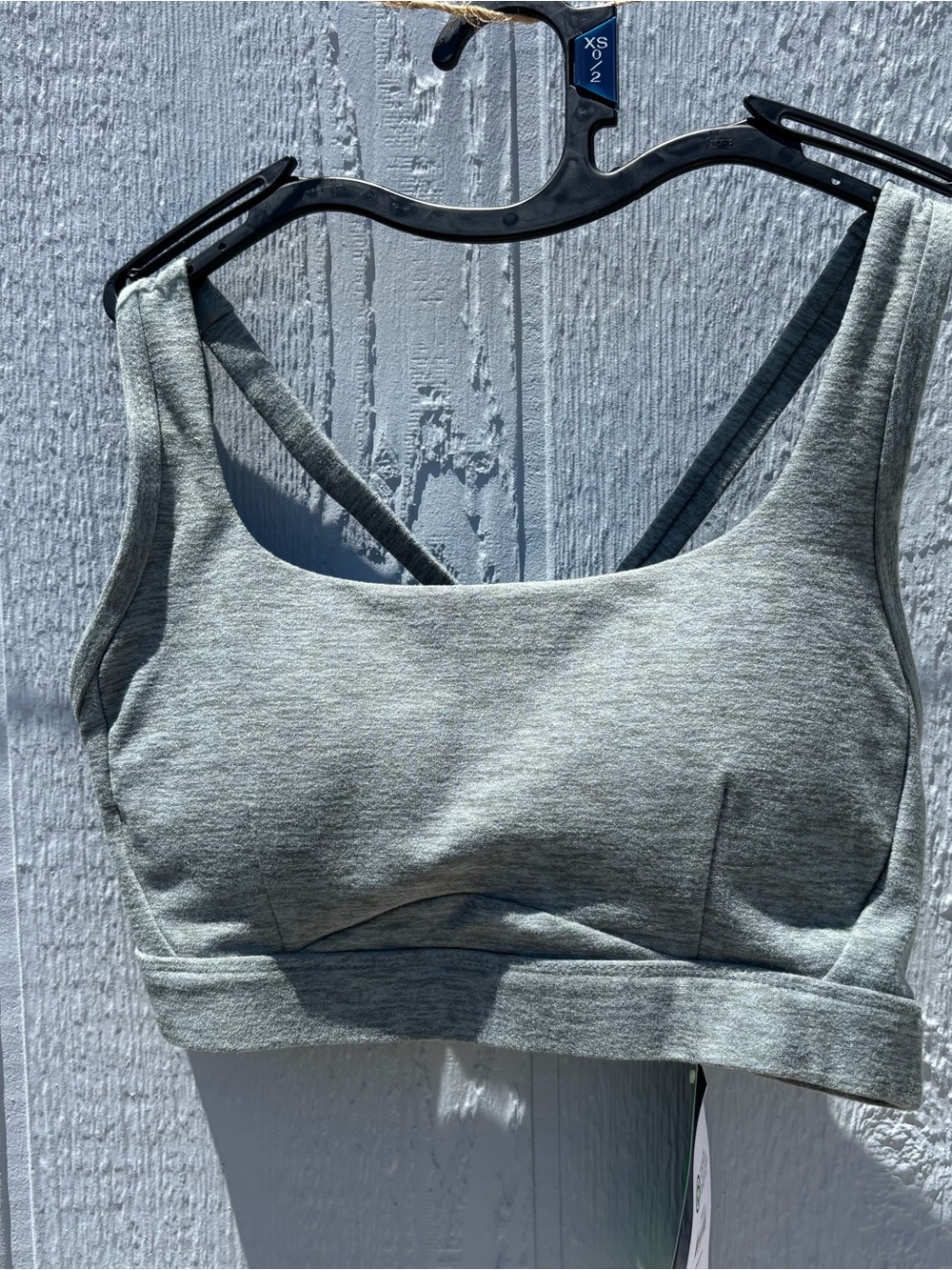 Athletic Works Buttercore Light Gray Sports Bra Size XS(0-2) activewear